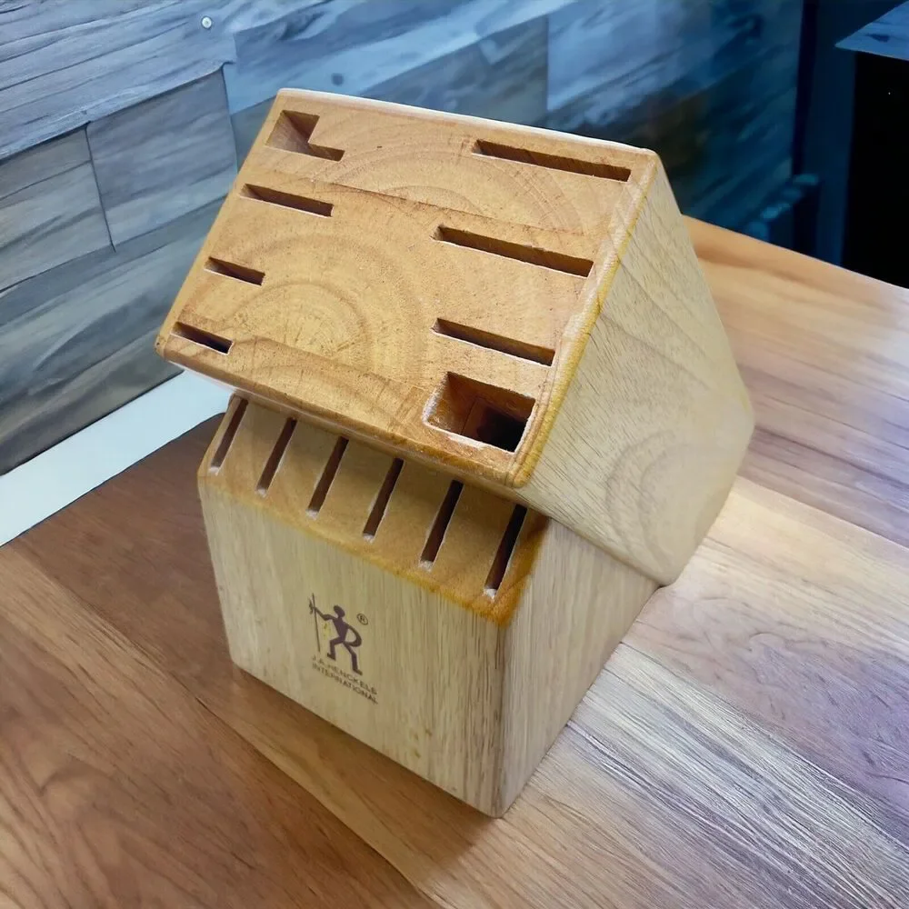 J.A. Henckles International 14-Slot Kitchen Knife Wood Block